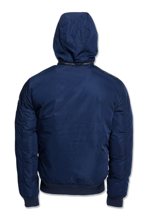 Squadron Hooded Bomber Jacket (Navy) – Jordan Craig