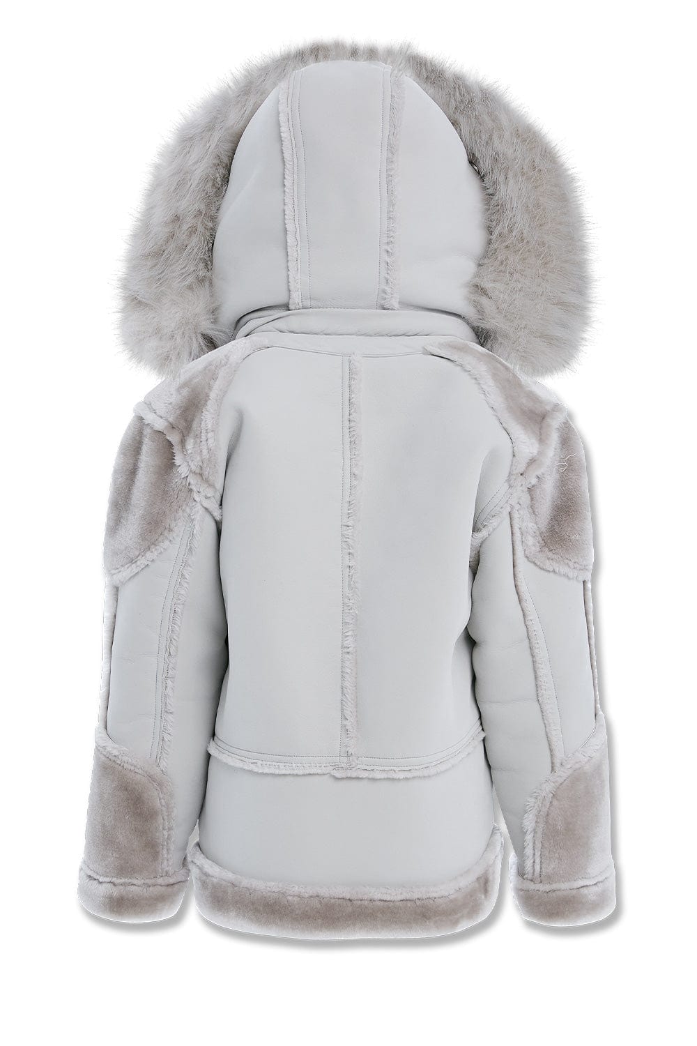 JC Kids Kids El Jefe Shearling Moto Jacket (Arctic Wolf)