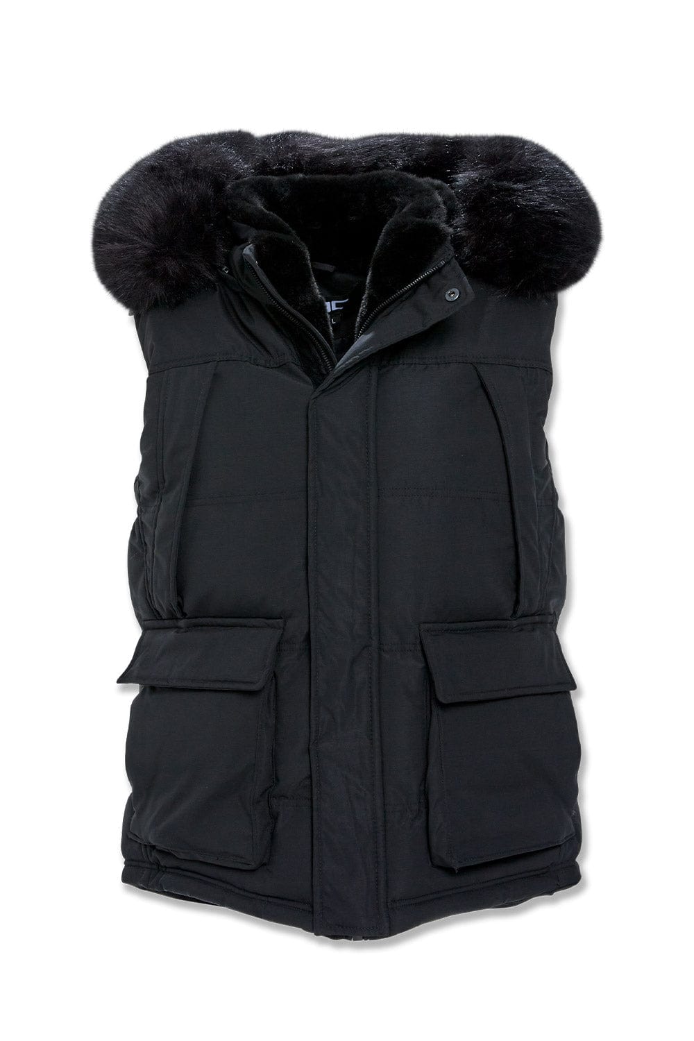 Jordan Craig Yukon Fur Lined Puffer Vest (Black)