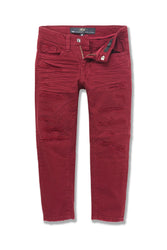 Kids Tribeca Twill Pants (Bordeaux)