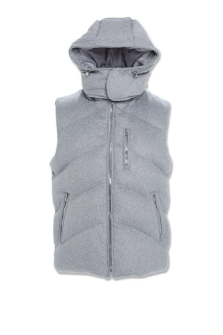 Tahoe Wool Puffer Vest (Light Grey)