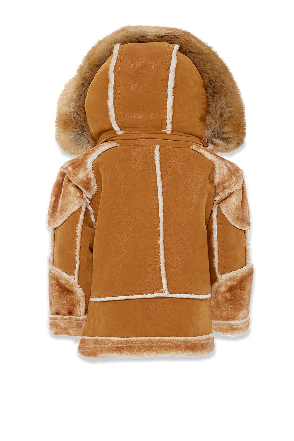 JC Kids Kids El Jefe Shearling Moto Jacket (Cognac)