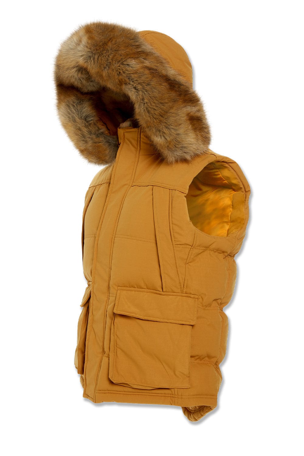 Jordan Craig Yukon Fur Lined Puffer Vest (Wheat)