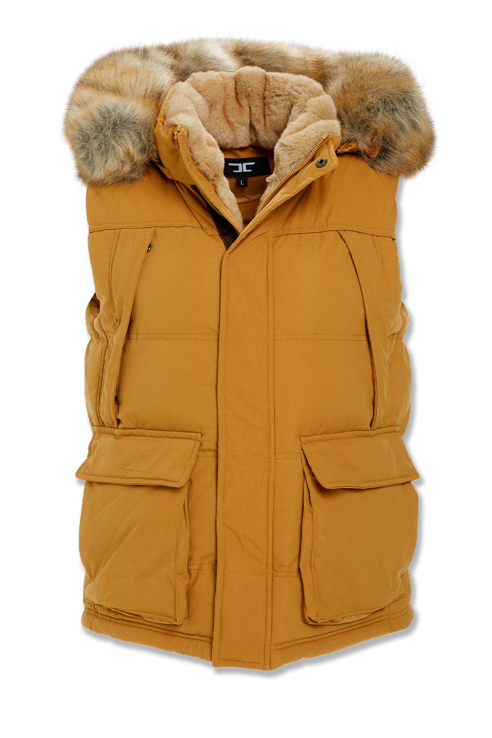 Jordan Craig Yukon Fur Lined Puffer Vest (Wheat)