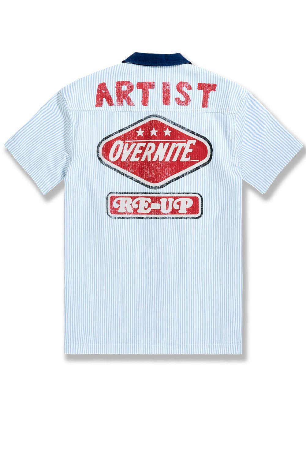 トップス THE TOE Battery Stripe Bijou Shirt THE TOÉ Battery Stripe Bijou Shirt THE TOE Battery stripe bijou