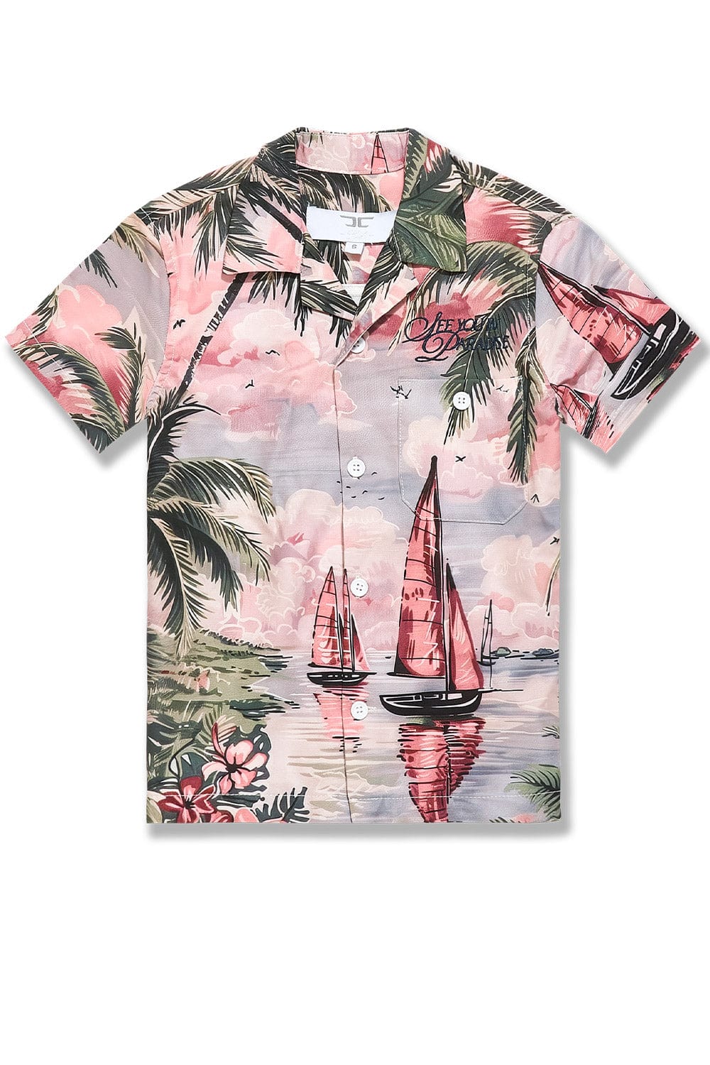 JC Kids 🎁 Kids Wanderlust Party Shirt (100% off) Palm Beach / 2