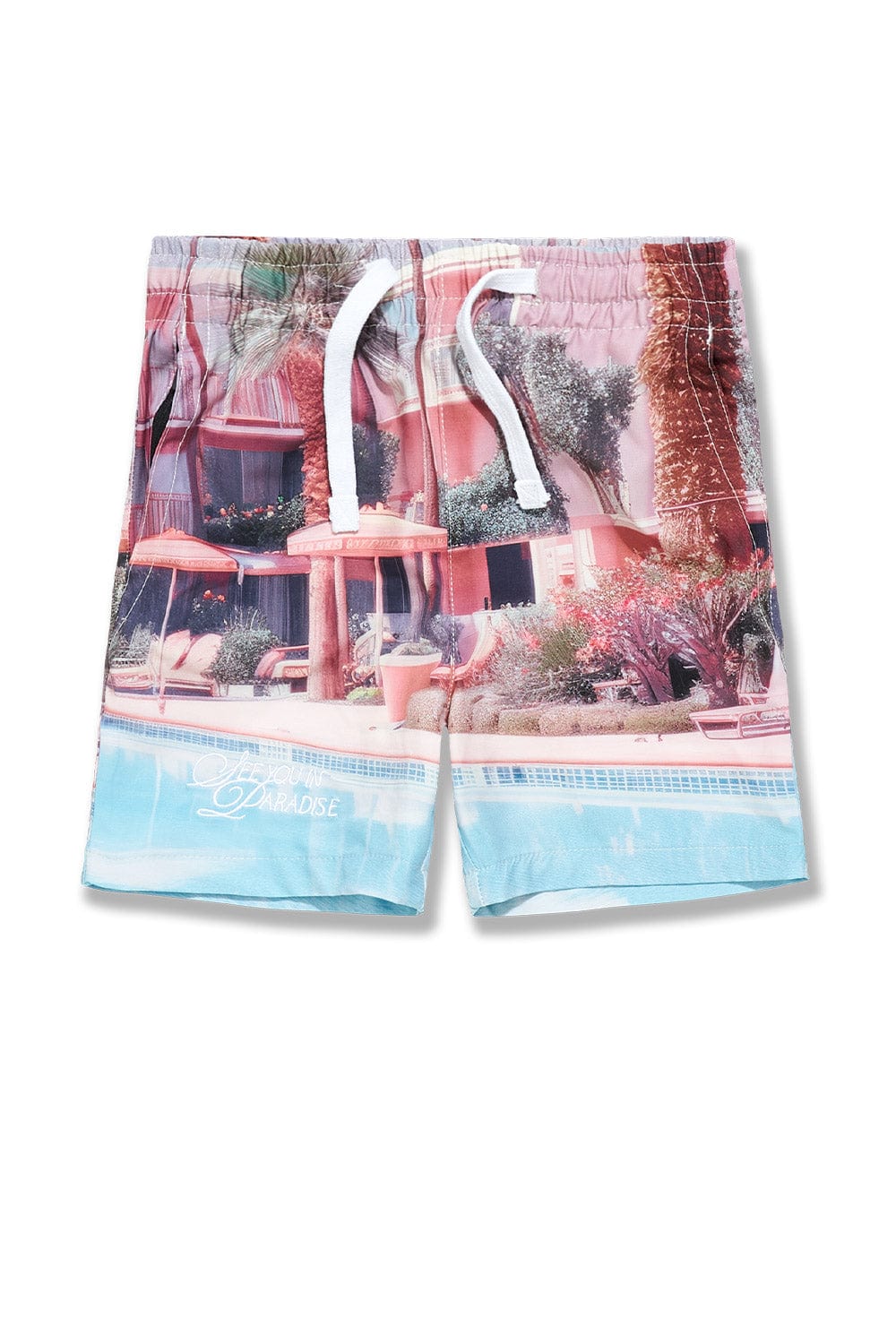 JC Kids 🎁 Kids Wanderlust Party Shorts (100% off) Flamingo / 2