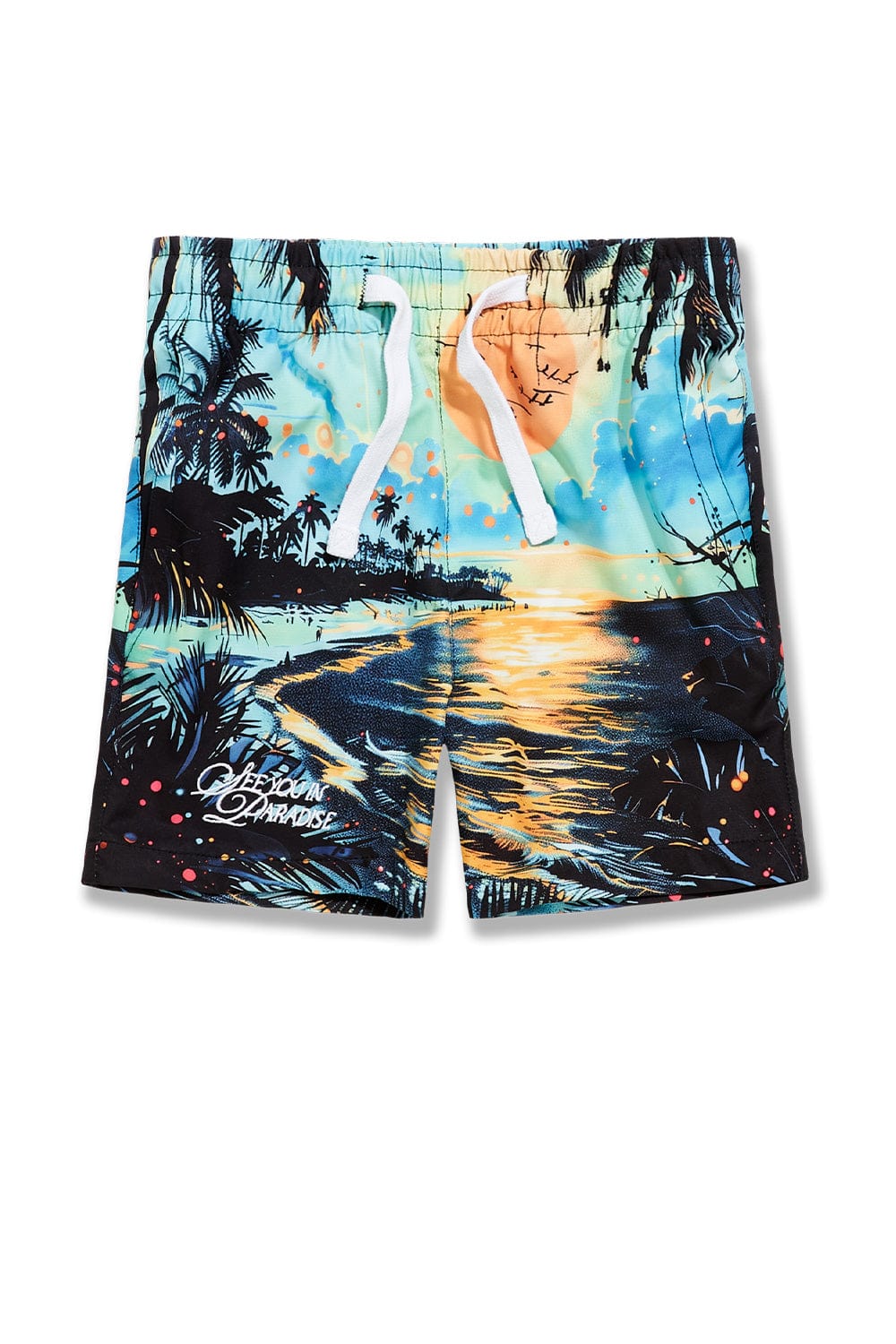Kids Wanderlust Party Shorts
