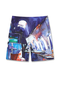 Big Men's Retro Wanderlust Party Shorts