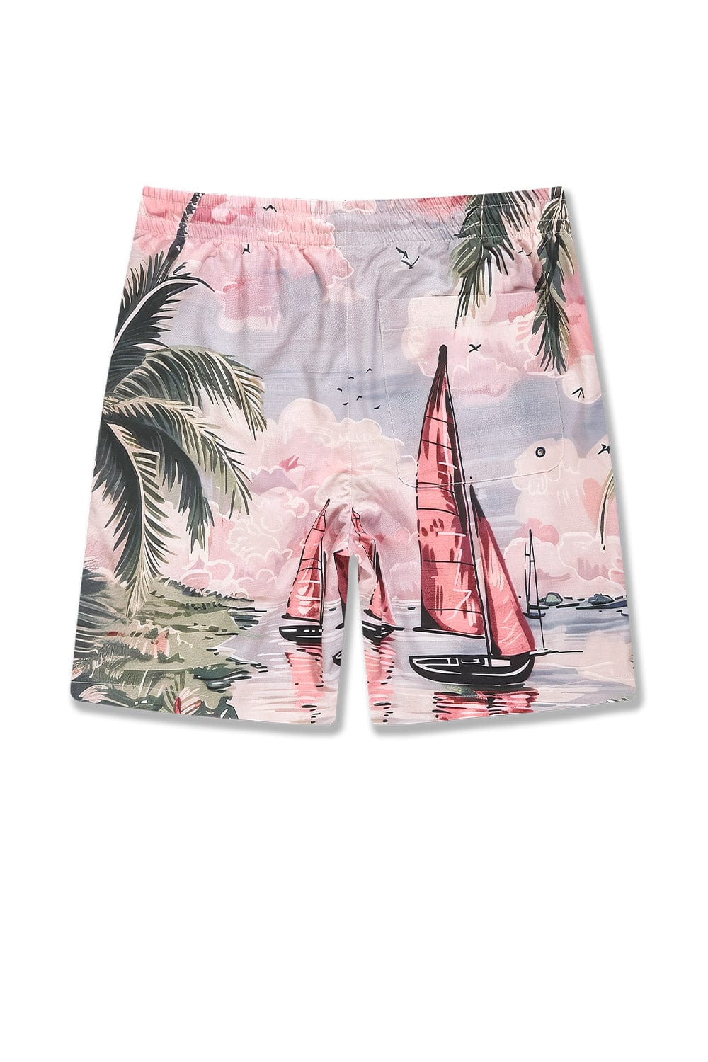 Big Men's Retro Wanderlust Party Shorts