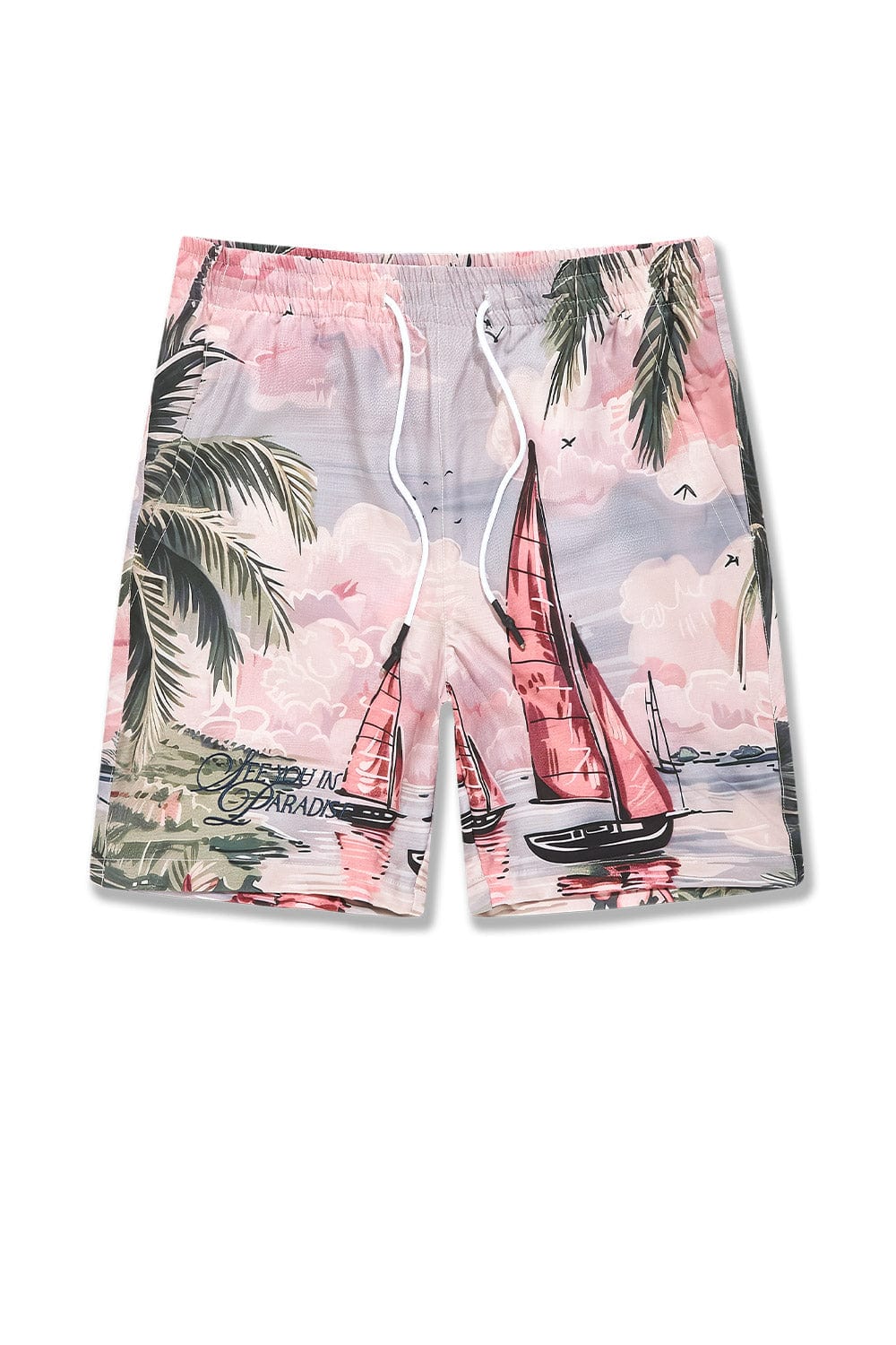 Big Men's Retro Wanderlust Party Shorts