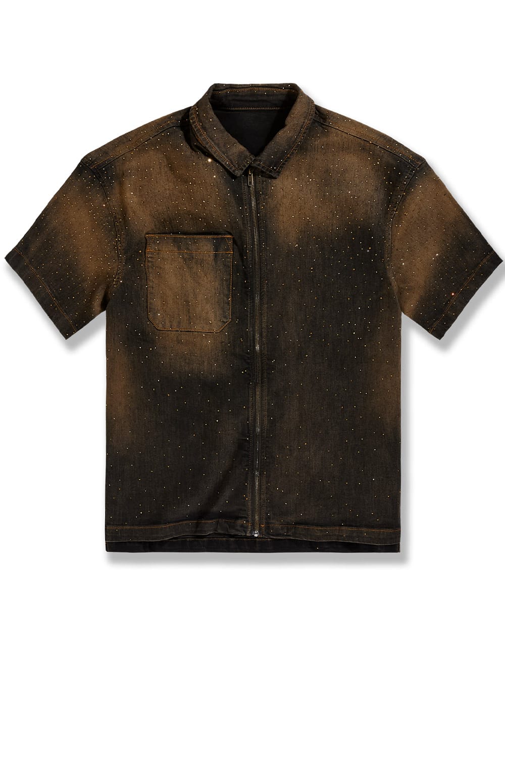 Jordan Craig Radiant Zip Up Shirt Copper Black / S