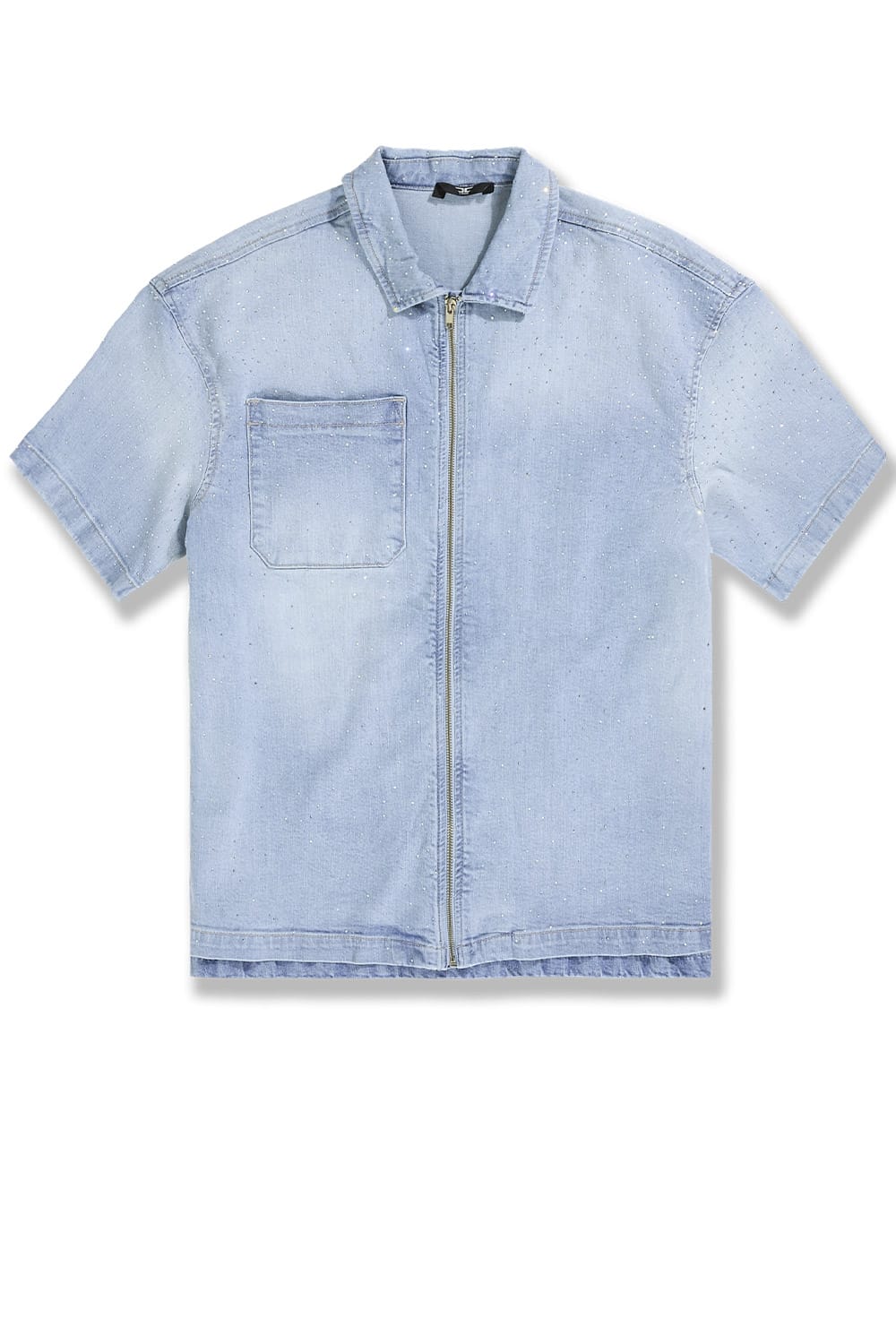 Jordan Craig Radiant Zip Up Shirt Ice Blue / S