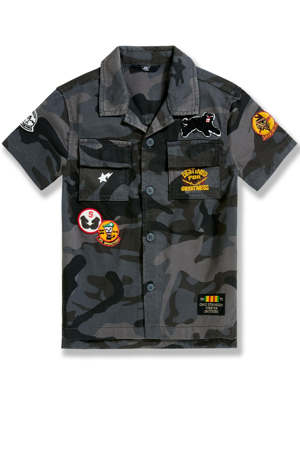 JC Kids Kids War Angel Work Shirt (Black Camo) Black Camo / 2