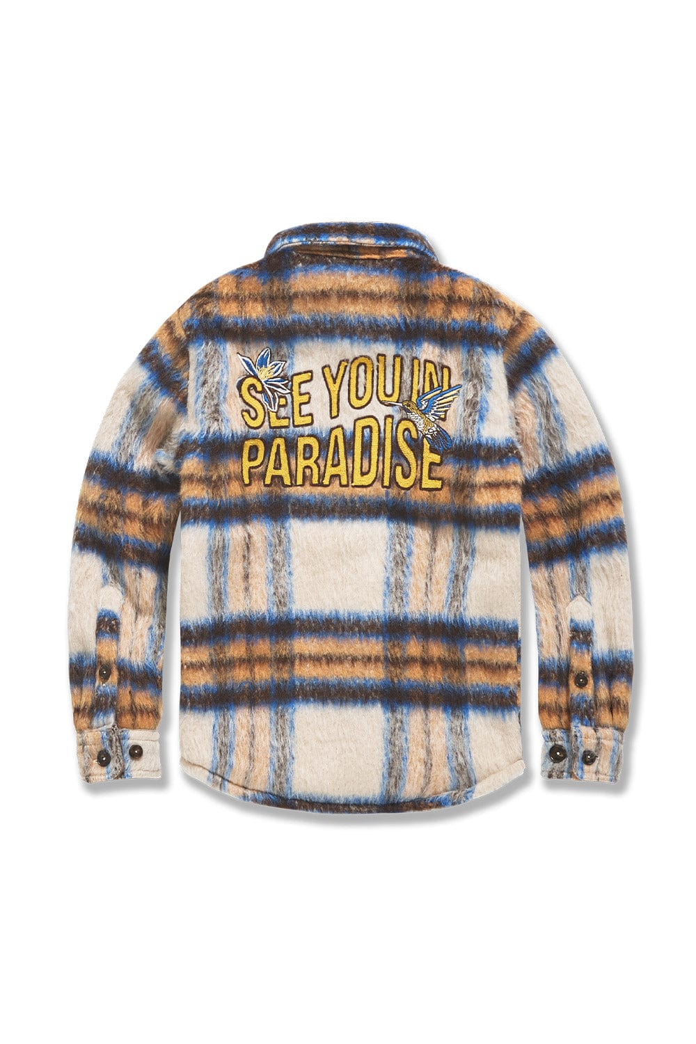 JC Kids Kids See You In Paradise Flannel Shacket (Meadow)