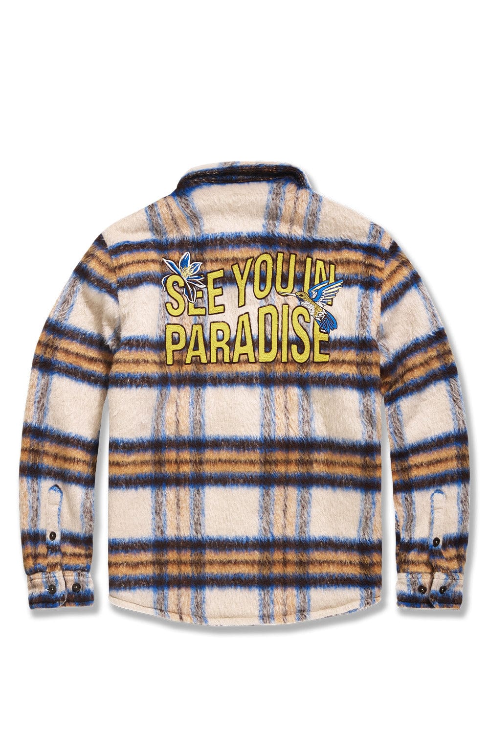 JC Big Men Big Men's See You In Paradise Flannel Shacket (Meadow)