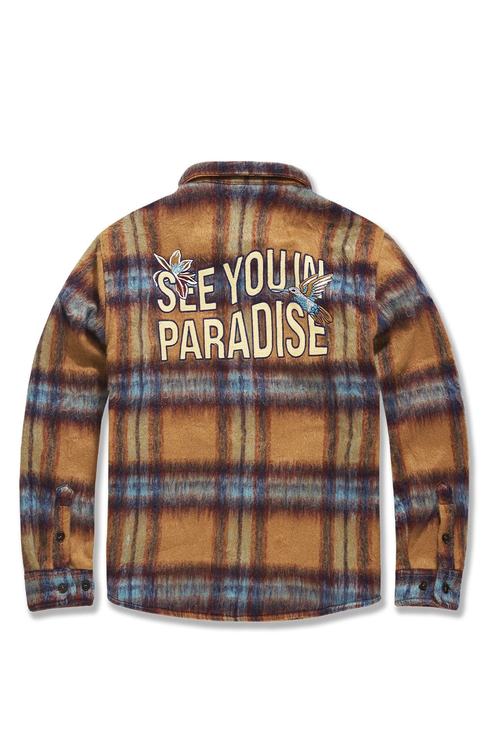 Jordan Craig See You In Paradise Flannel Shacket (Wheat)