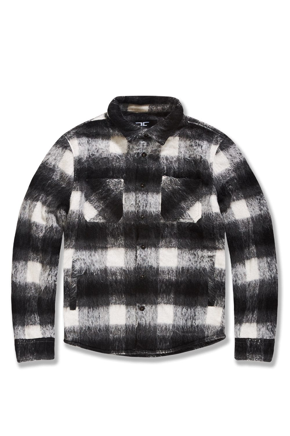 JC Big Men Big Men's Vandal Flannel Shacket (Black) 4XL / Black