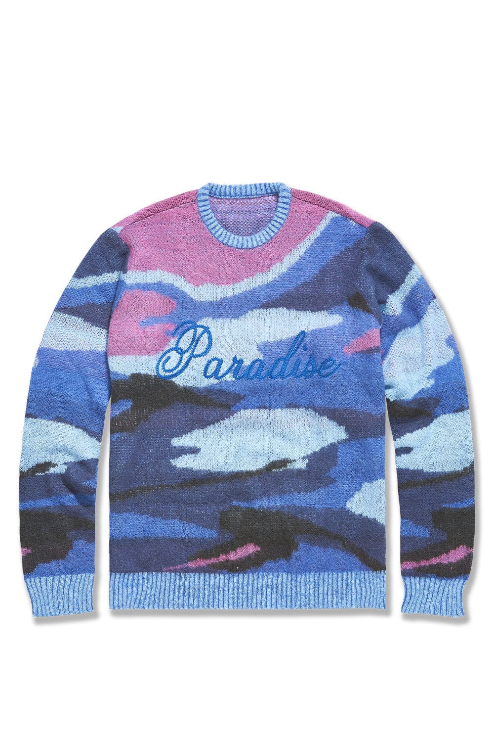 Jordan Craig Paradise Mirage Crewneck Sweater (Blue) S / Blue