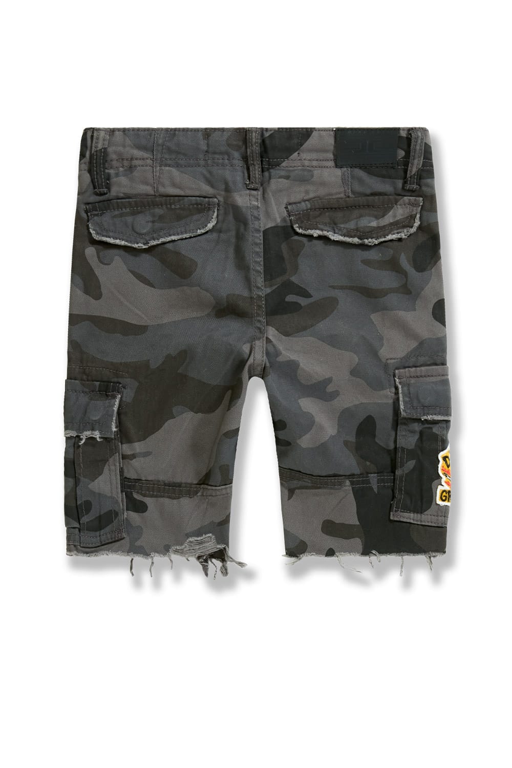 JC Kids Kids War Angel Cargo Shorts (Black Camo)