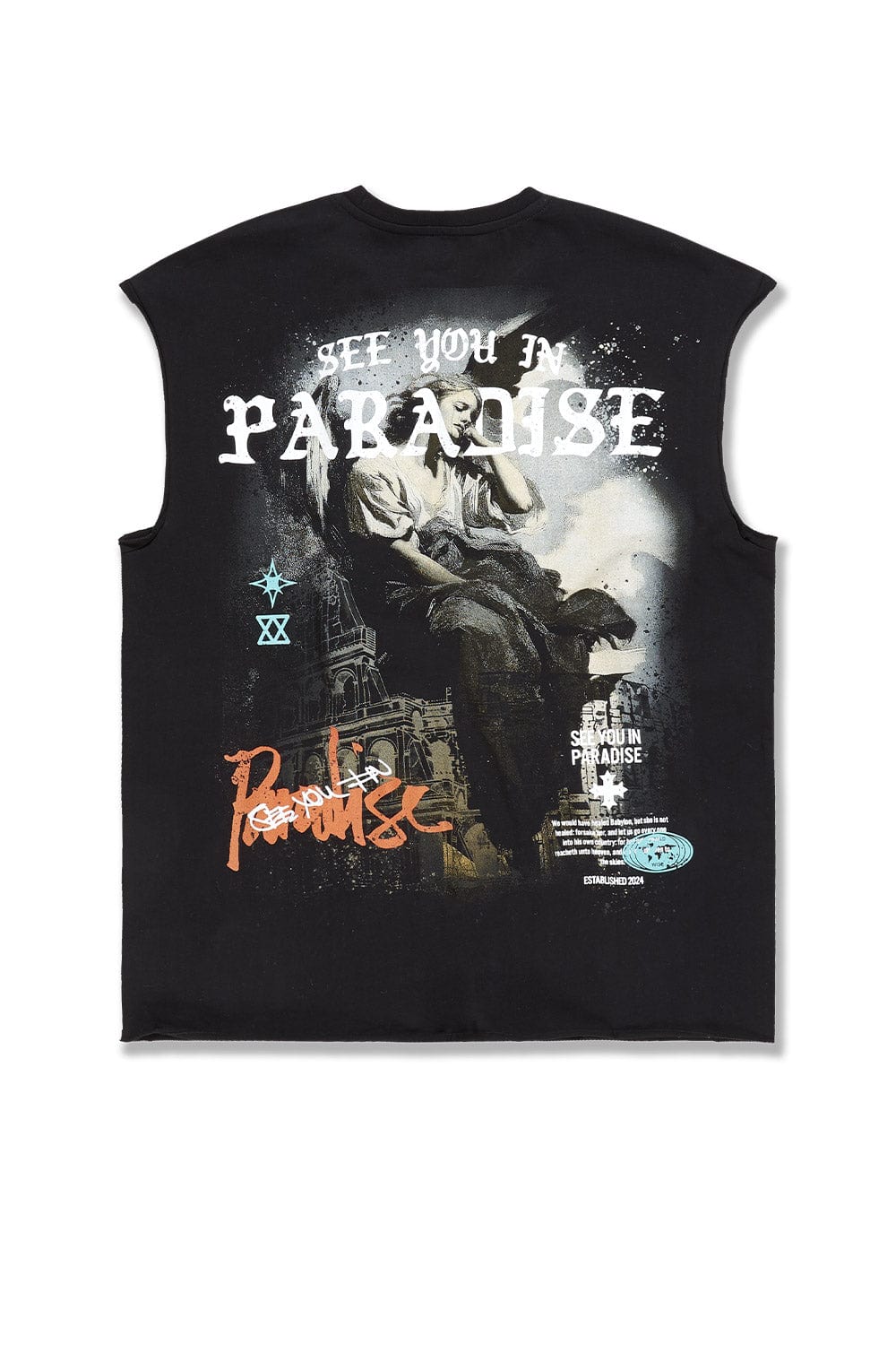 Jordan Craig Babylon Cut Off T-Shirt (Black)