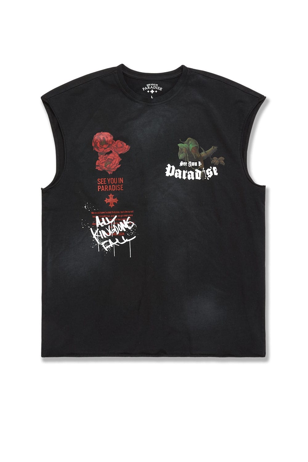 Jordan Craig Fallen Kingdom Cut Off T-Shirt Black / S