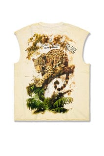 Jordan Craig The Prowl Cut Off T-Shirt (Light Khaki)