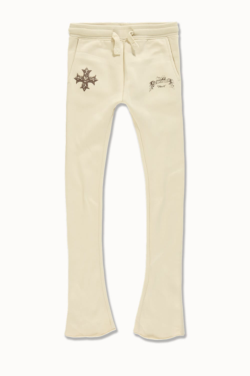 JC Kids Kids Paradise Tour Stacked Sweatpants Khaki / 2