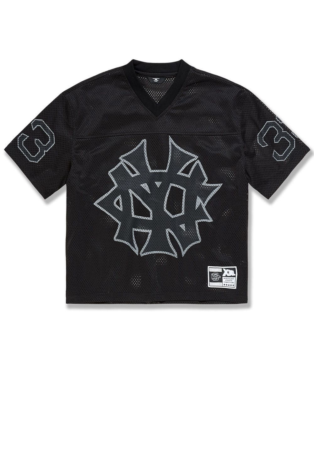 JC Kids Kids 5 Borough Football Jersey (Black)