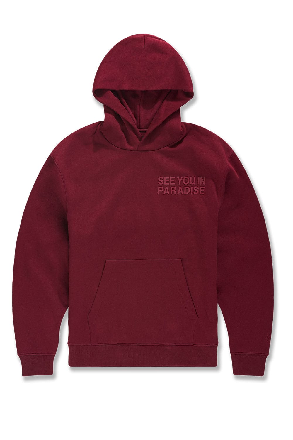 JC Big Men Big Men's Paradise Tonal Pullover Hoodie Wine / 4XL