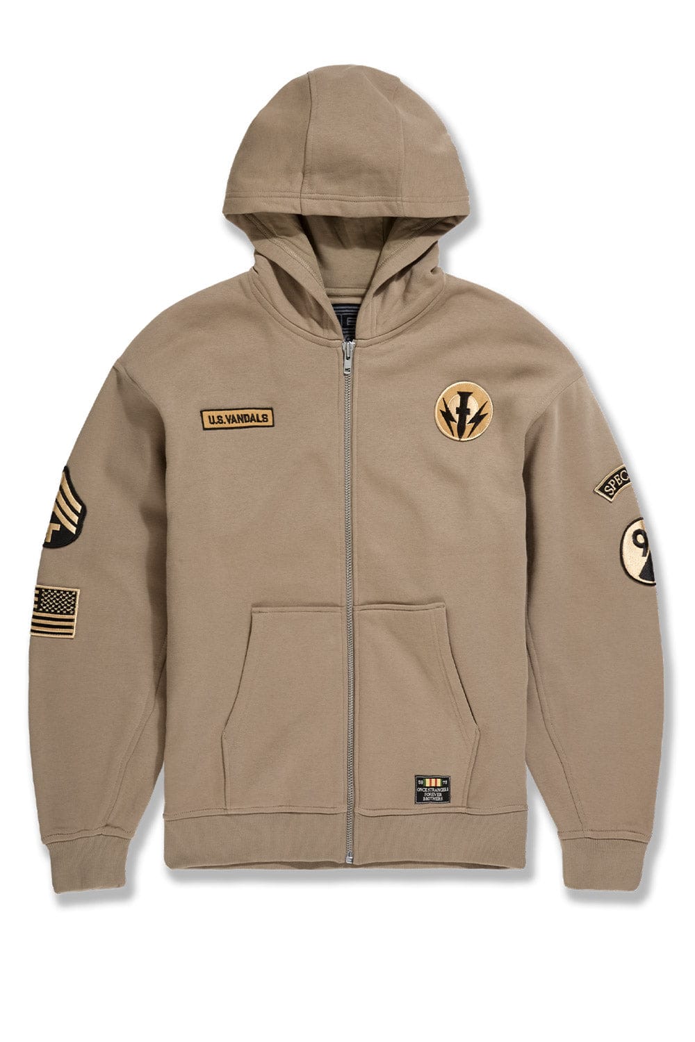 Jordan Craig Prestige Tonal Zip Hoodie (Khaki) S / Khaki