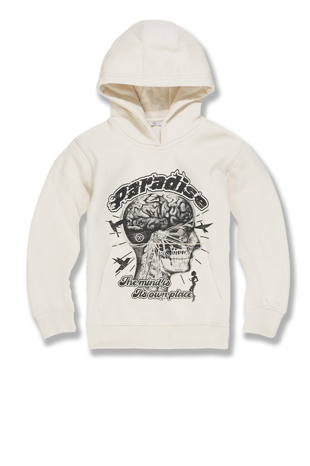 JC Kids Kids Cranial Paradise Pullover Hoodie (Bone) 2 / Bone