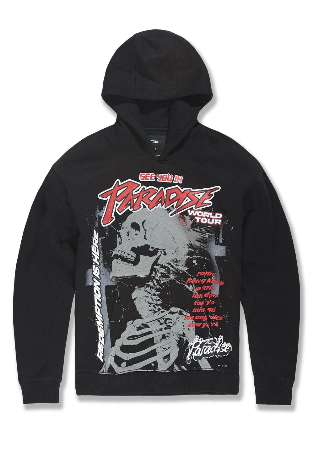 JC Big Men Big Men's Head Banger Pullover Hoodie (Black) 4XL / Black