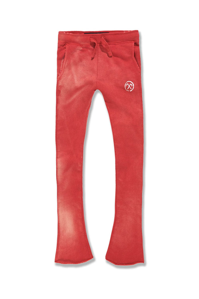 JC Kids Kids Afterlife Stacked Sweatpants (Red) 2 / Red