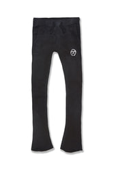 Kids Afterlife Stacked Sweatpants (Black Shadow)