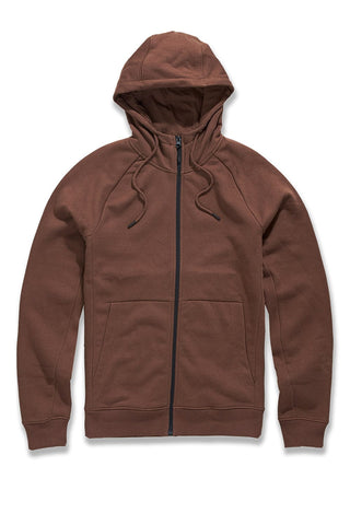 Jordan Craig Uptown Zip Up Hoodie Dark Chocolate / S