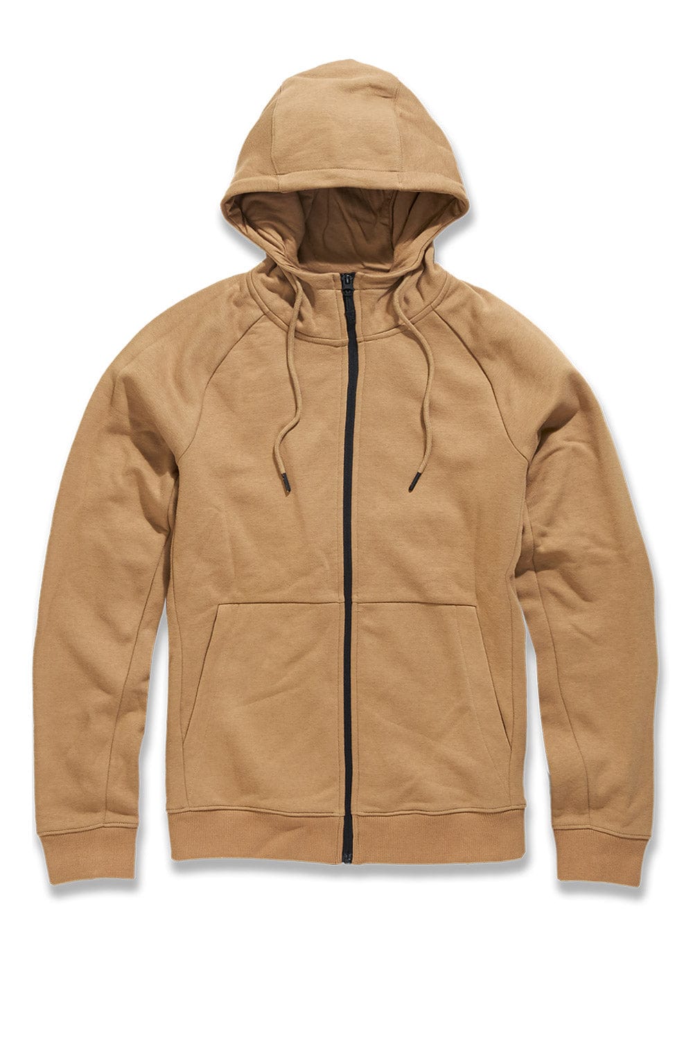 Mens tan zip online up hoodie