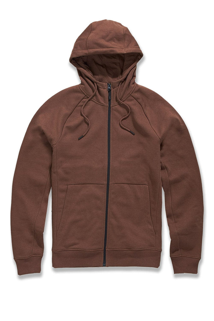 Jordan Craig Uptown Zip Up Hoodie Chocolate / S