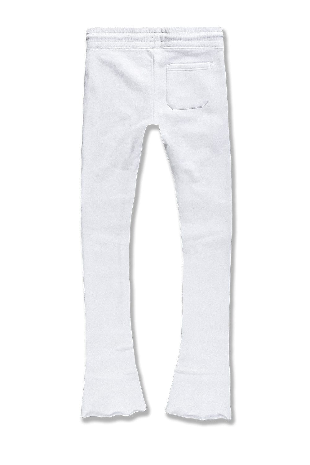 Uptown Stacked Sweatpants White