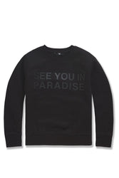 Kids Paradise Tonal Crewneck Sweatshirt (Black)