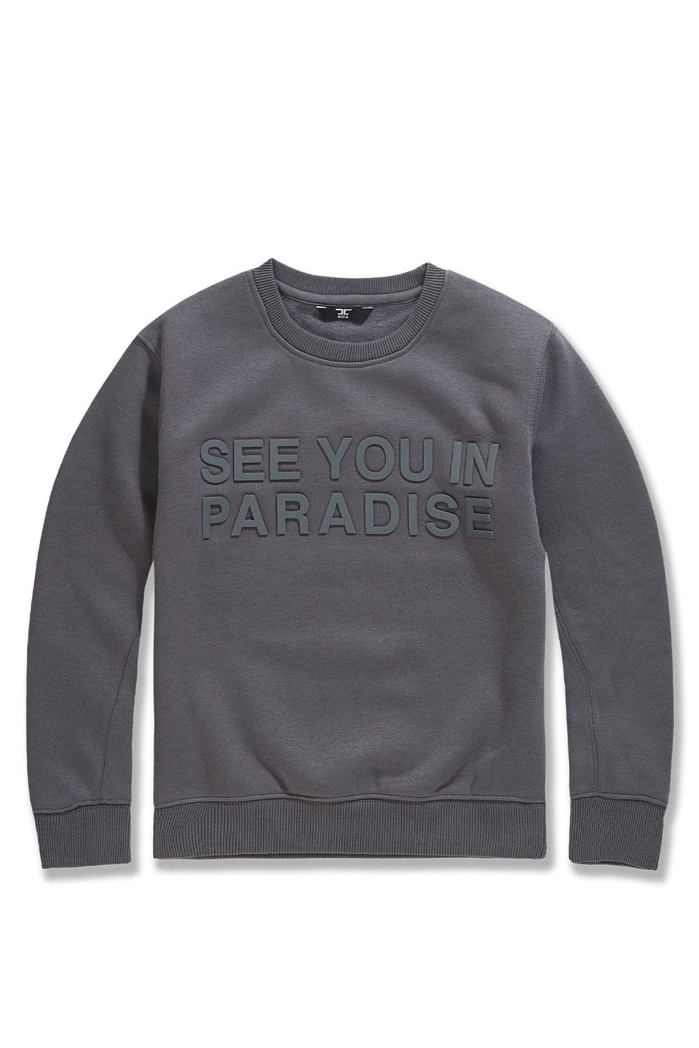 JC Kids Kids Paradise Tonal Crewneck Sweatshirt (Charcoal) 2 / Charcoal