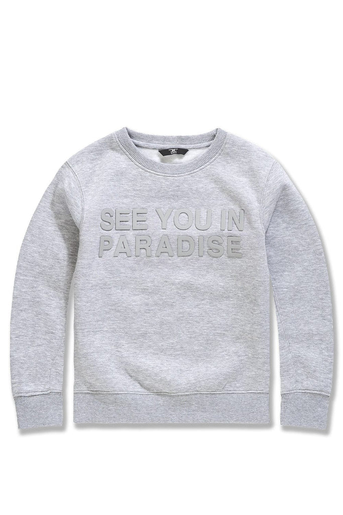 Jordan Craig Paradise Tonal Crewneck Sweatshirt Heather Grey / S