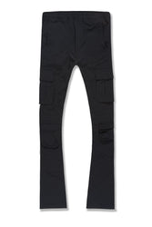 Big Men's Stacked Ventura Cargo Pants (Black)