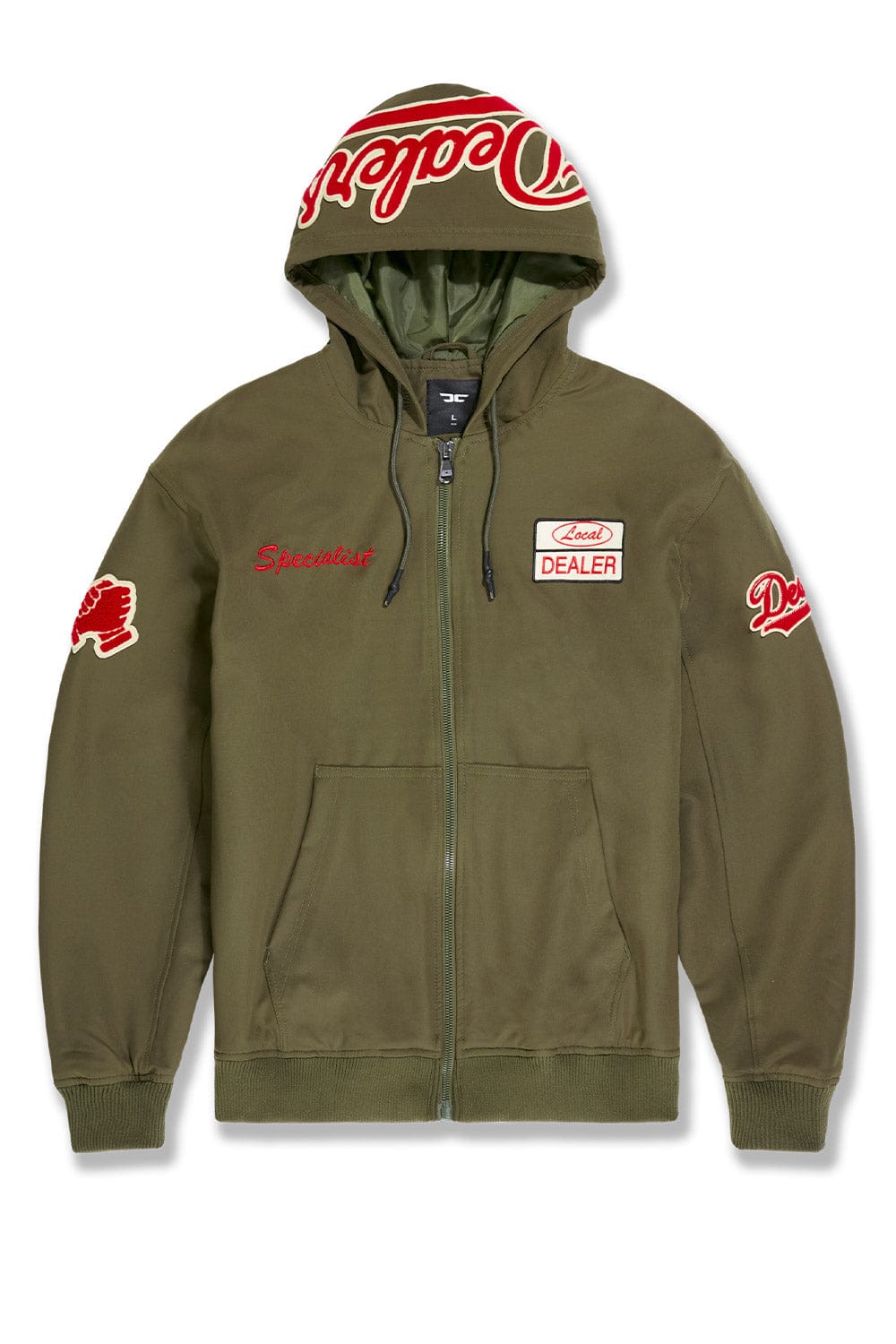 Jordan Craig Local Dealer Zip Up Windbreaker Olive / S