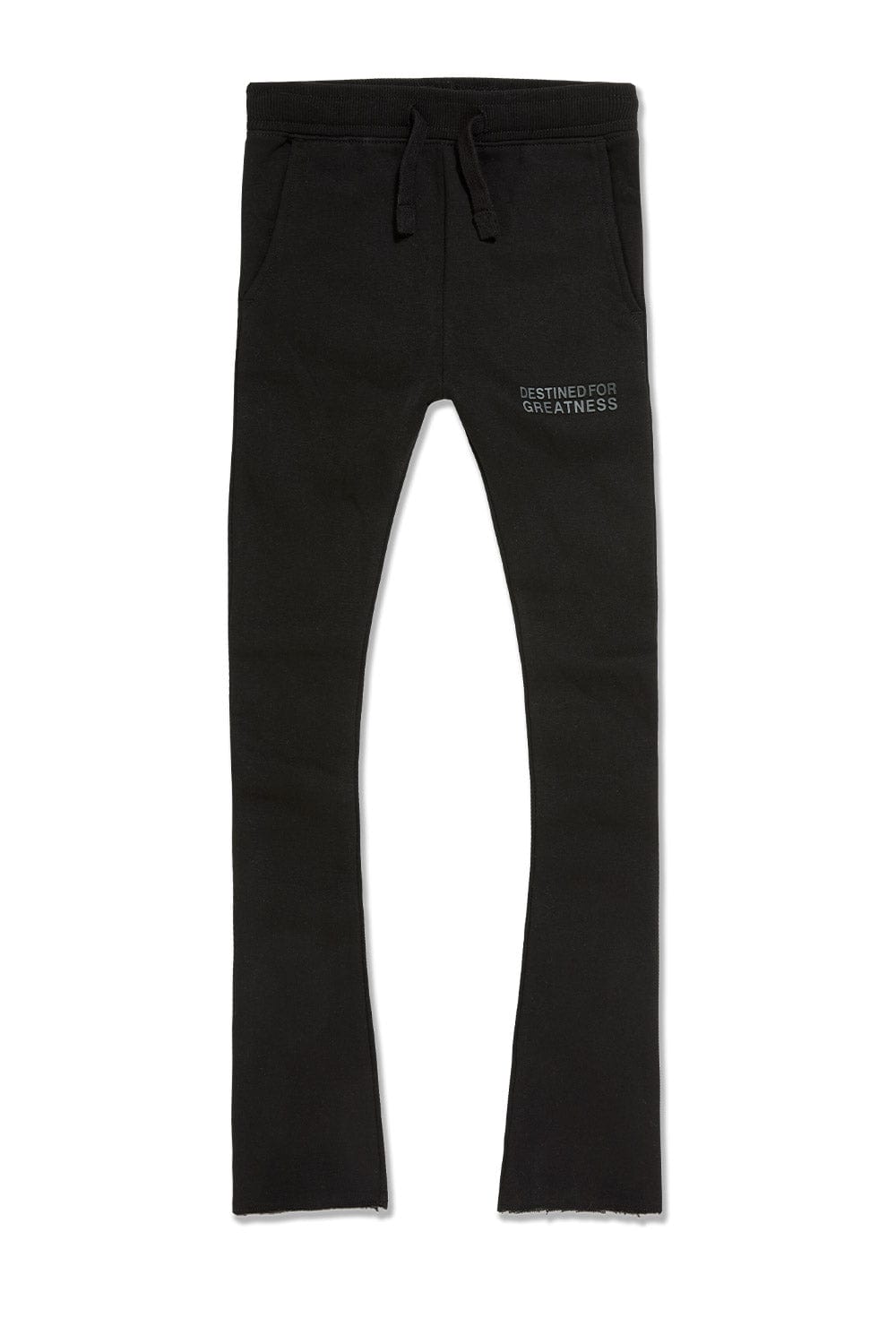 JC Kids Kids Destined For Greatness Stacked Sweatpants Black / 2