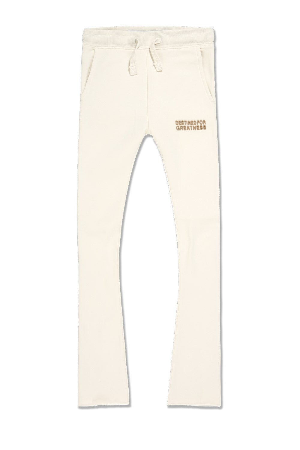 JC Kids Kids Destined For Greatness Stacked Sweatpants Bone / 2