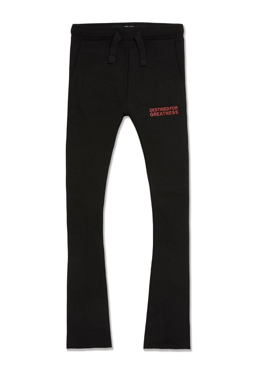 JC Kids Kids Destined For Greatness Stacked Sweatpants Crimson / 2