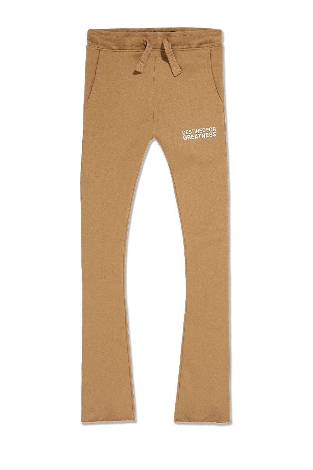 JC Kids Kids Destined For Greatness Stacked Sweatpants Mocha / 2