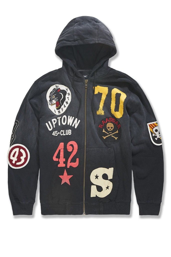 Jordan Craig Battalion Zip Up Hoodie (Black Shadow) S / Black Shadow