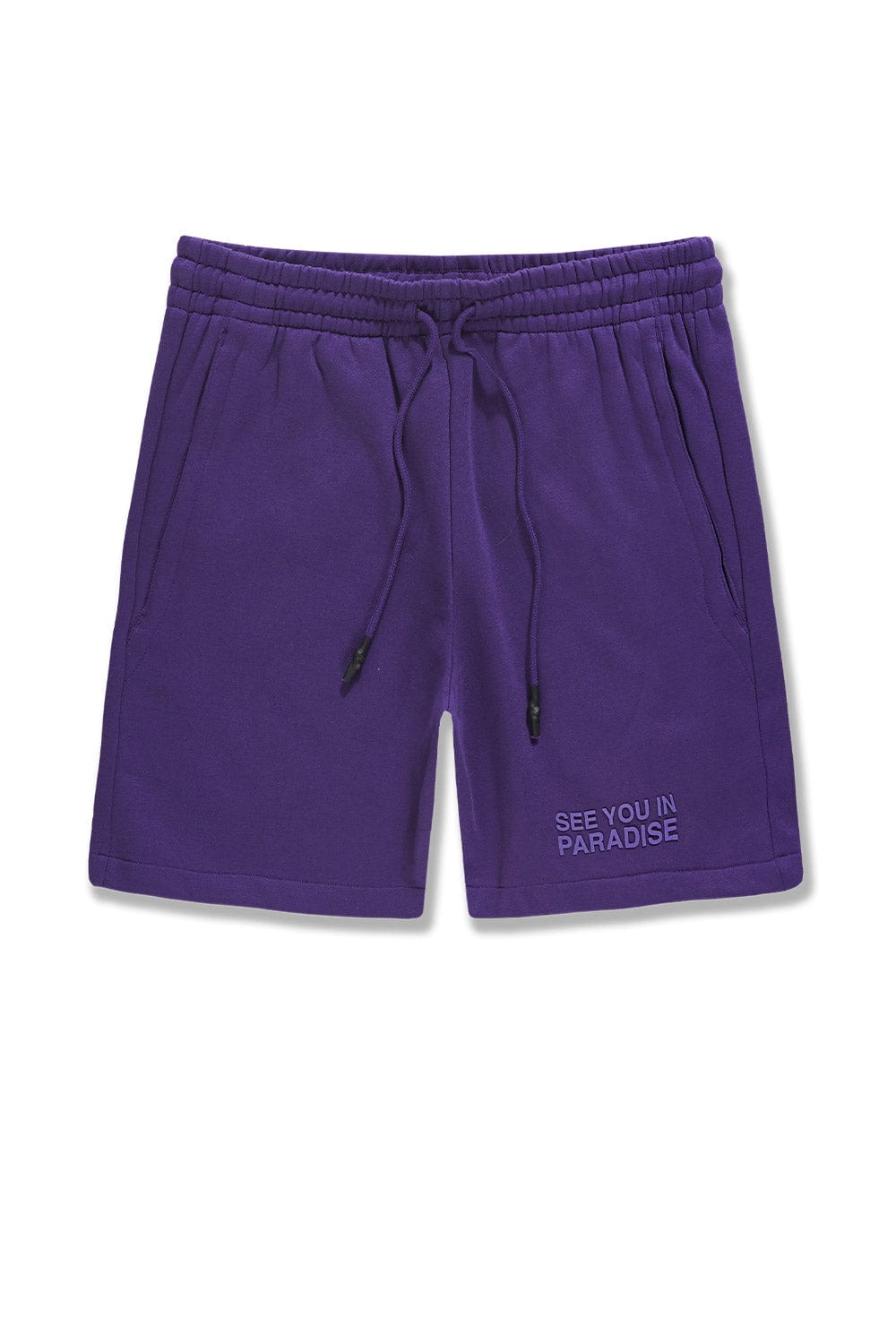 JC Big Men Big Men's Retro Paradise Tonal Shorts (Purple)